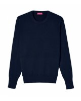 Pull col rond homme cachemire Bleu marine