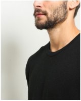 Pull Homme col rond cachemire Noir
