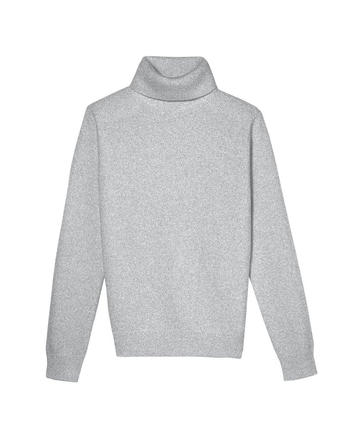 Pull col roulé Gris clair en cachemire Homme