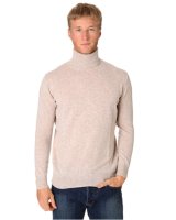 Pull col roulé Beige H