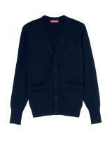 Gilet en cachemire bleu marine homme