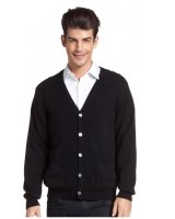 Gillet en cachemire noir pour homme