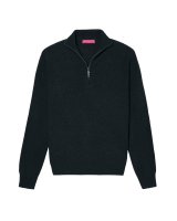 Pull camionneur en cachemire Noir Homme