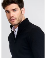 Pull camionneur en cachemire Noir Homme