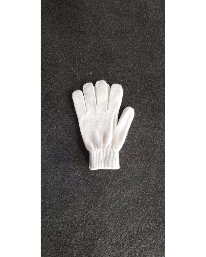 Gants en cachemire winter short blanc