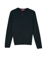 Cardigan en cachemire anthracite pour femme