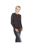 Cardigan en cachemire anthracite pour femme