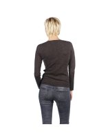 Cardigan en cachemire anthracite pour femme