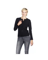 Cardigan en cachemire noir pour femme