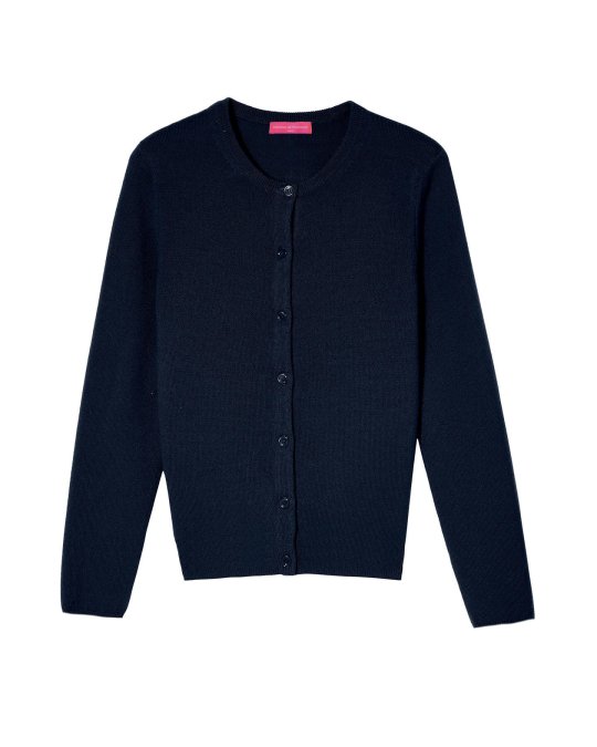 Cardigan en cachemire bleu marine pour femme