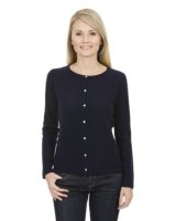 Cardigan en cachemire bleu marine pour femme