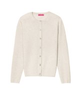 Cardigan en cachemire beige pour femme