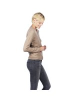 Cardigan en cachemire beige pour femme