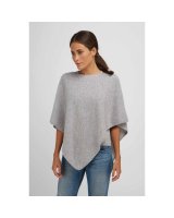 Poncho en cachemire Gris clair