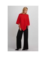 Poncho en cachemire Rouge