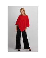 Poncho en cachemire Rouge