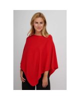 Poncho en cachemire Rouge