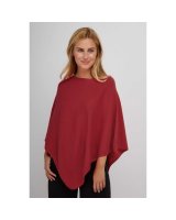 Poncho Bordeaux en cachemire