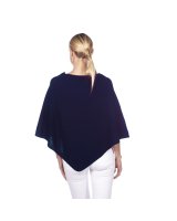 Poncho bleu marine cachemire | Hermine de Pashmina