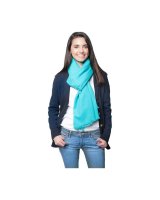 Pashmina Pur Cachemire Bleu Police