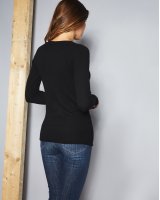 Pull en cachemire col rond manches longues