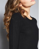 Pull en cachemire col rond manches longues