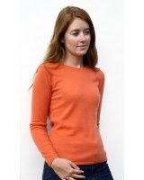 Pull col rond en cachemire inferno pour femme