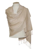 Pashmina Ultra doux en cachemire Beige