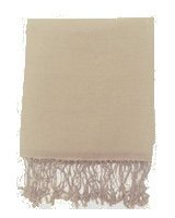 Pashmina Ultra doux en cachemire Beige foncé