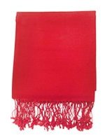 pashmina cachemire et soie de luxe rouge clair