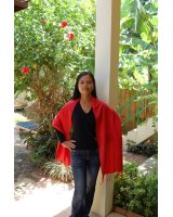 pashmina cachemire et soie de luxe rouge clair