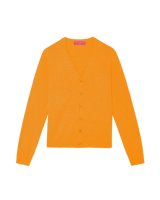 Gilet col en V en cachemire Orangeade