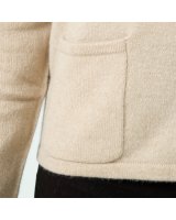 Gilet col en V en cachemire Beige