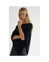 Poncho en cachemire Noir