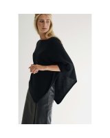 Poncho en cachemire Noir