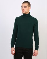 Pull col roulé Vert foncé en cachemire Homme