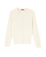 Cardigan en cachemire blanc pour femme