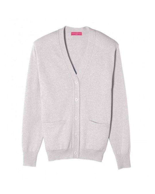 Gillet en cachemire gris clair pour homme