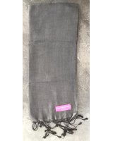 Pashmina en eau de soie Gris anthracite