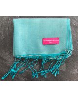 Pashmina en eau de soie Turquoise pâle