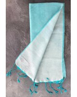 Pashmina en eau de soie Turquoise pâle