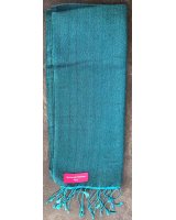 Pashmina en eau de soie Bleu et bleu jeans