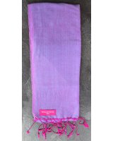 Pashmina en eau de soie Mauve et bleu