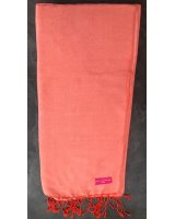 Pashmina en eau de soie Orange corail