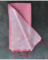 Pashmina en eau de soie Rouge clair et mauve