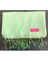 Pashmina en eau de soie Vert et vert clair