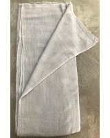 Pashmina pur cachemire gris clair | Hermine de Pashmina