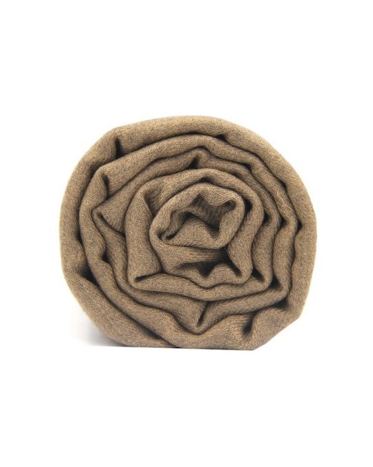 Pashmina Himalayan en Cachemire Beige Foncé