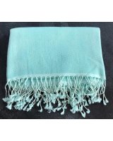 pashmina cachemire et soie bleu ciel