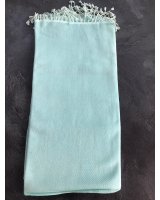 pashmina cachemire et soie bleu ciel